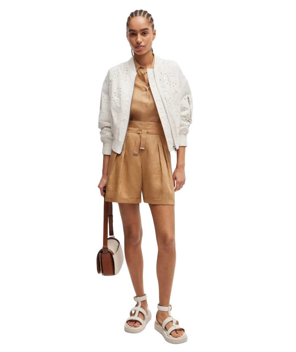 BOSS Γυναικείο μπουφάν κεντημένο bomber. 1