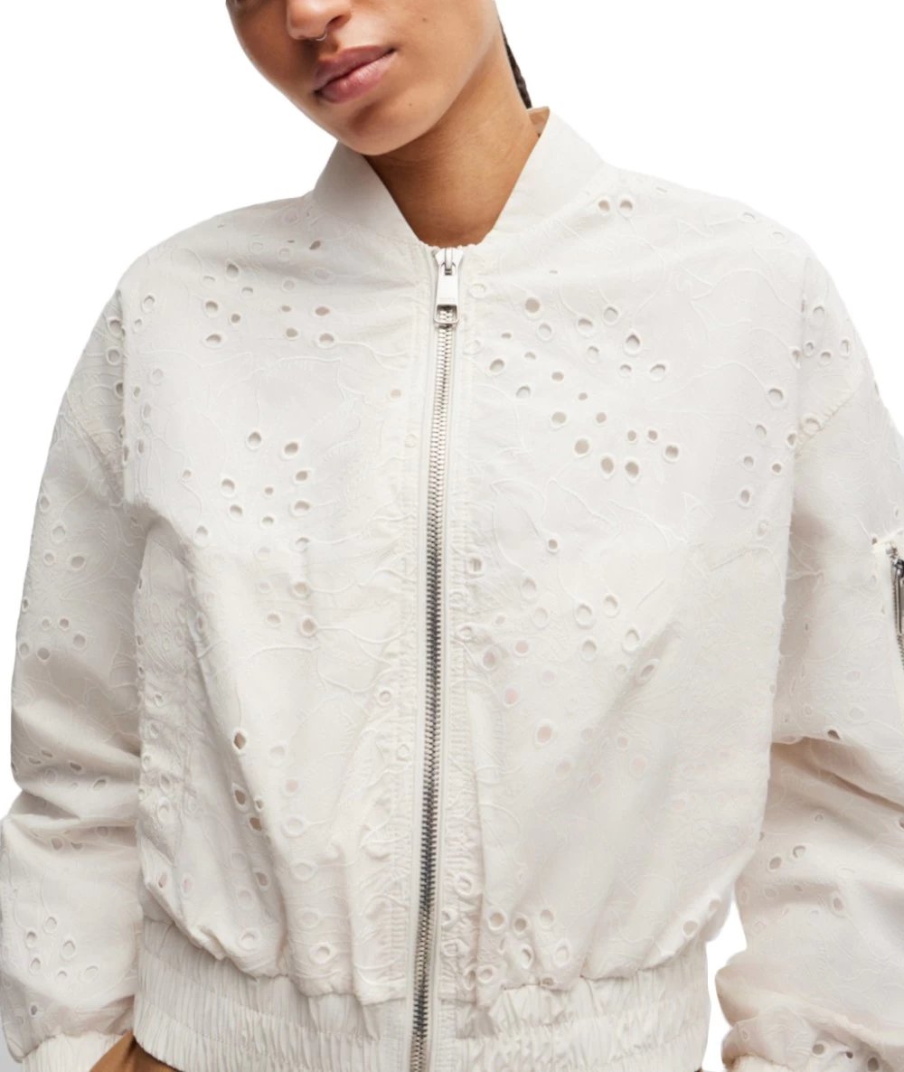 BOSS Γυναικείο μπουφάν κεντημένο bomber. 4