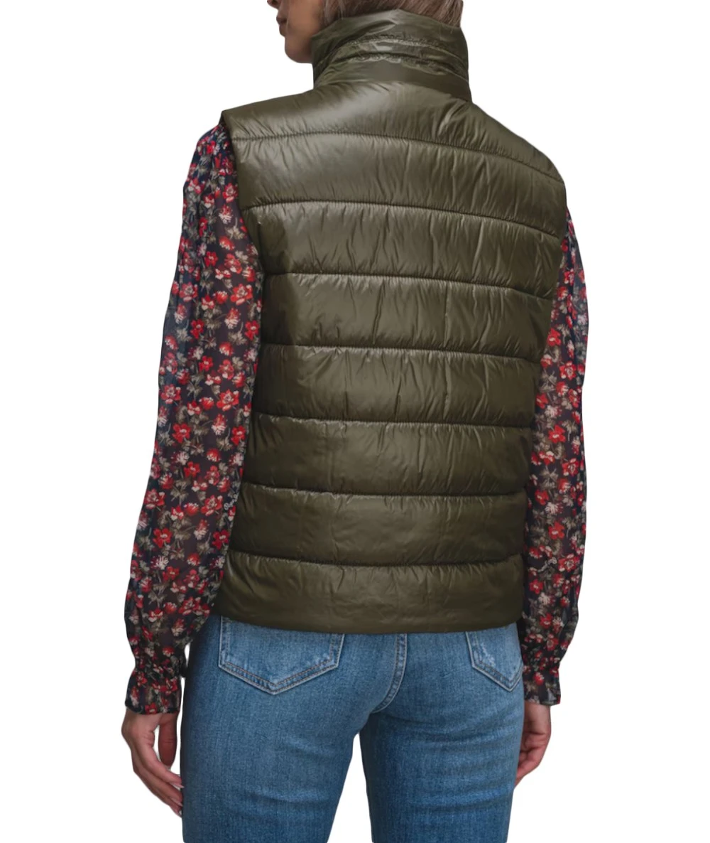 BOSS C Palassiny Κοντό Γυναικείο Αμάνικο Puffer Μπουφάν 3