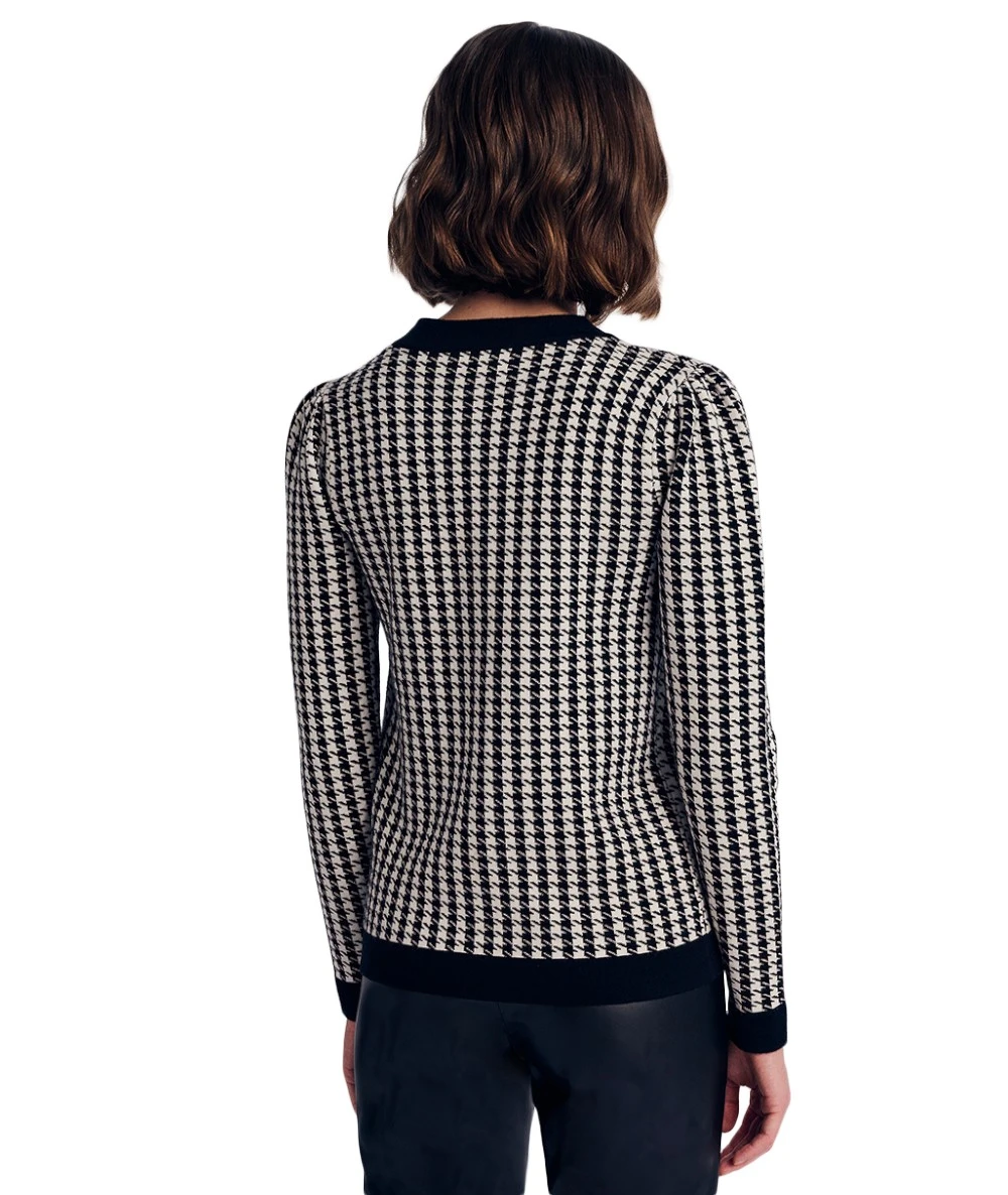 FOREL Γυναικεία Πλεκτή Ζακέτα pied de poule  3