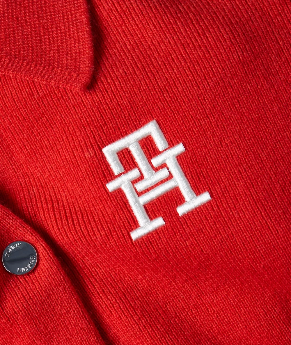 Tommy Hilfiger Γυναικεία Πλεκτή Κολεγιακή Ζακέτα με Γιακά 5