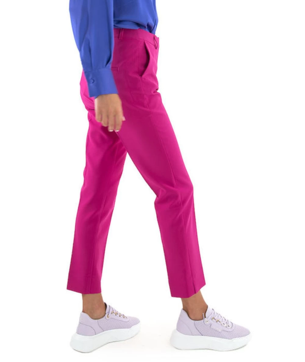 MY T Γυναικείο Υφασμάτινο Capri Παντελόνι 3