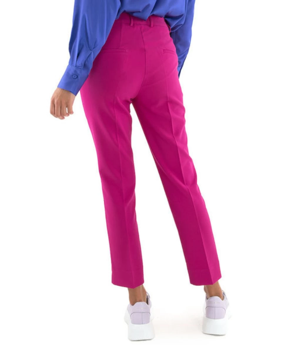 MY T Γυναικείο Υφασμάτινο Capri Παντελόνι 4