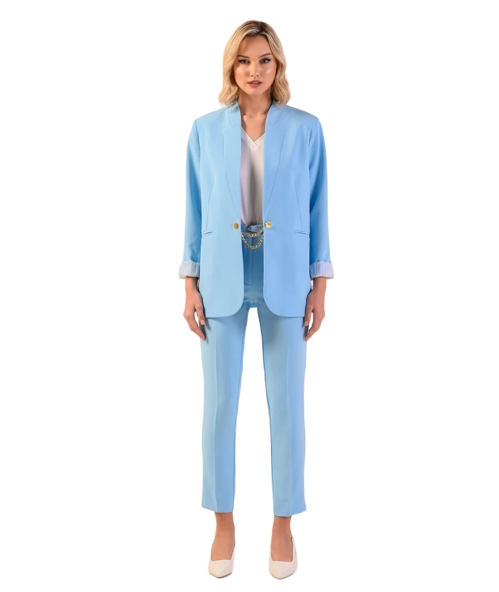 DERPOULI Women's Blazer Suit. 1