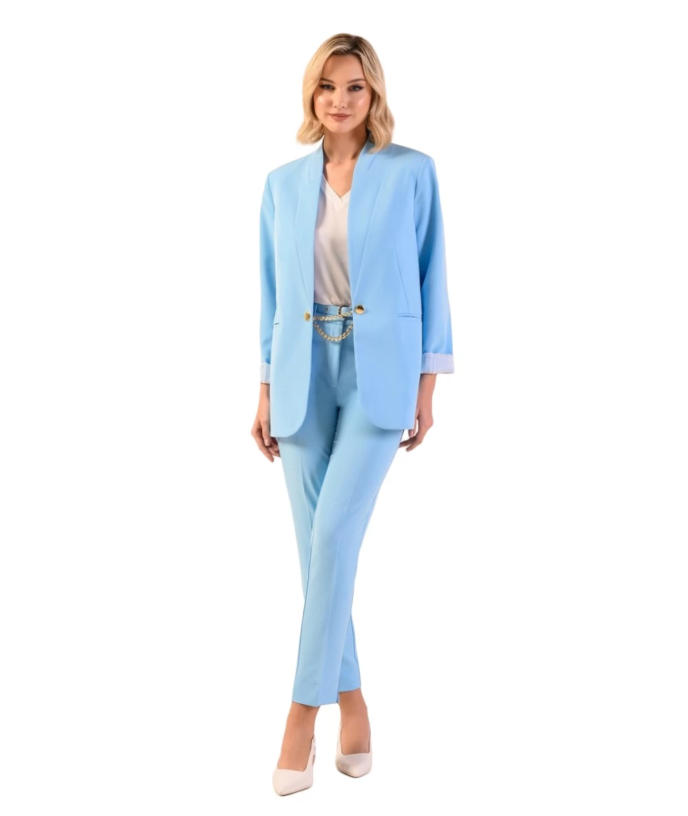 DERPOULI Women's Blazer Suit. 2
