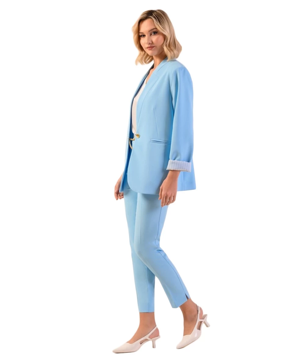 DERPOULI Women's Blazer Suit. 4