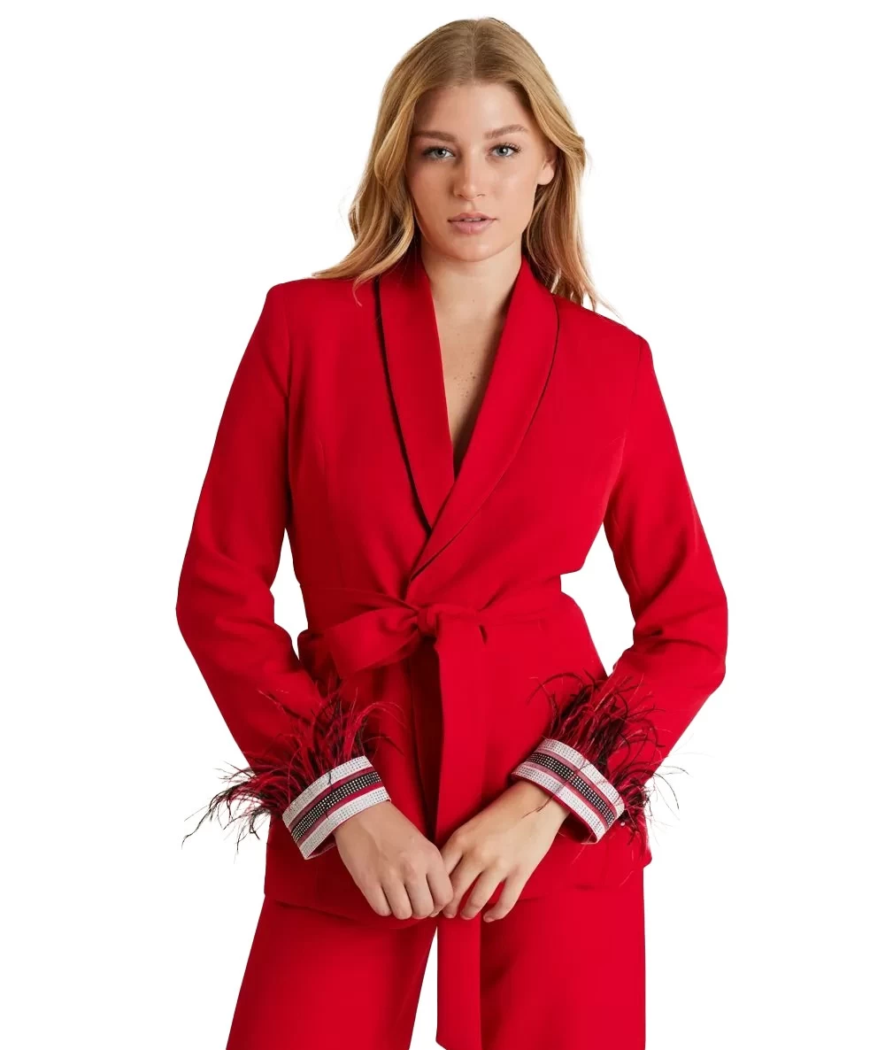 FOREL Γυναικείο Κόκκινο Κουστούμι  2