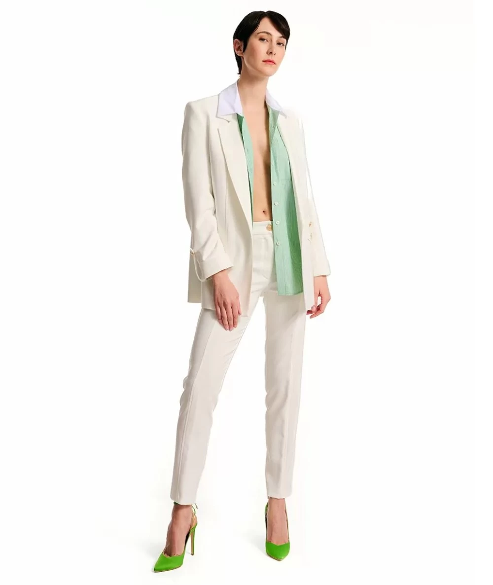 FOREL Women's Blazer Suit with gold buttons. 2