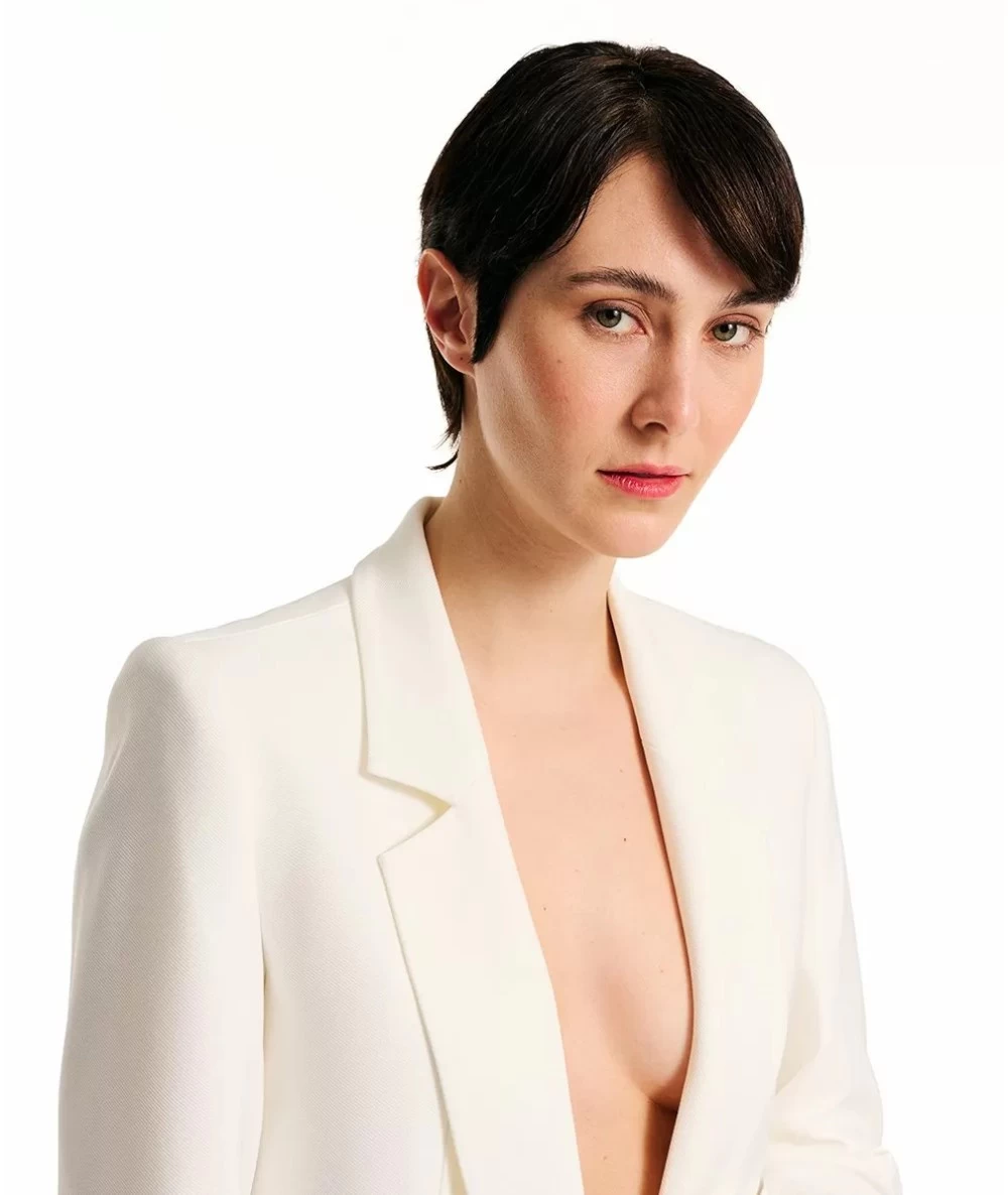 FOREL Women's Blazer Suit with gold buttons. 4