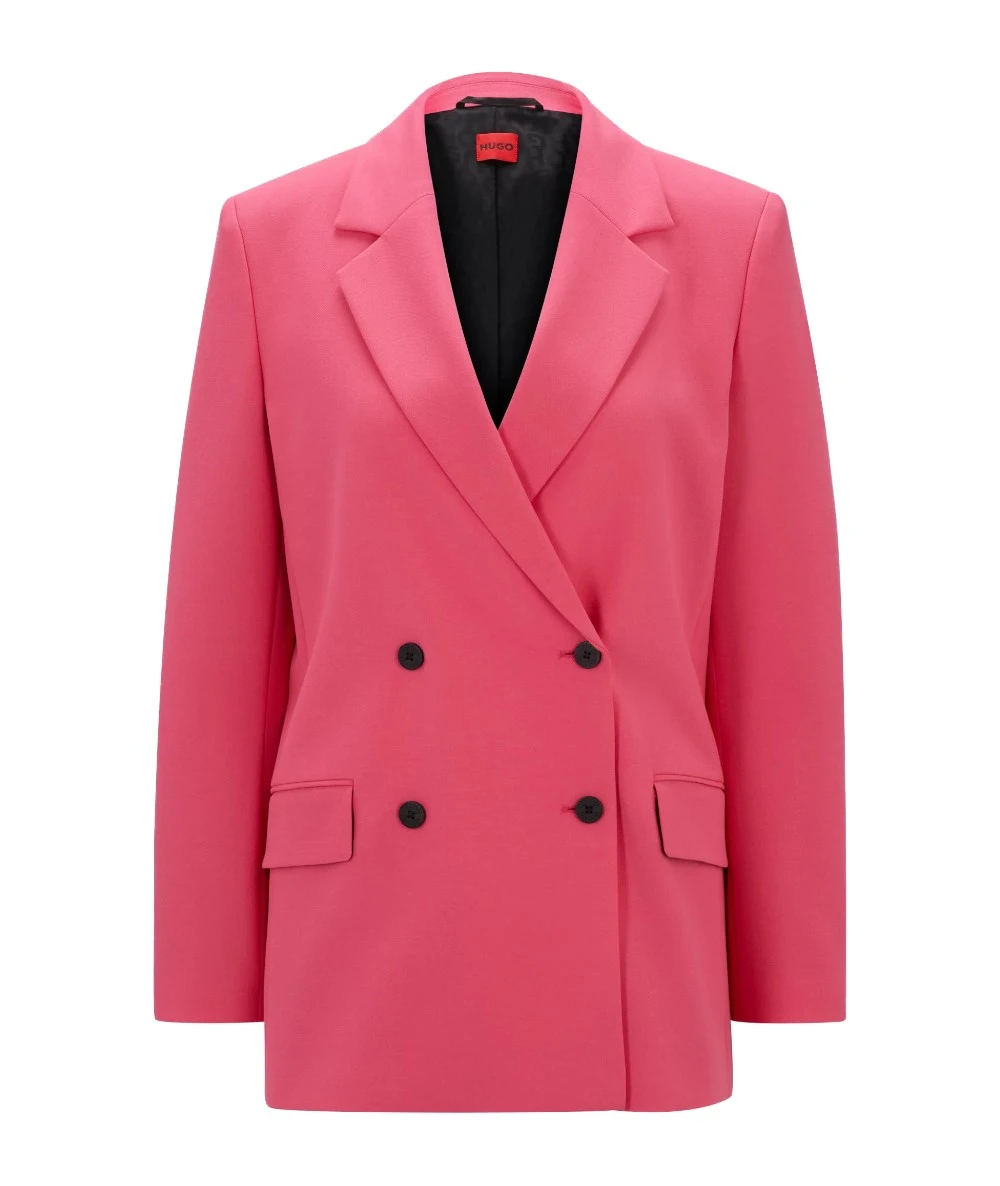 HUGO Avani-2 Relaxed-fit jacket with double-breasted closure 6