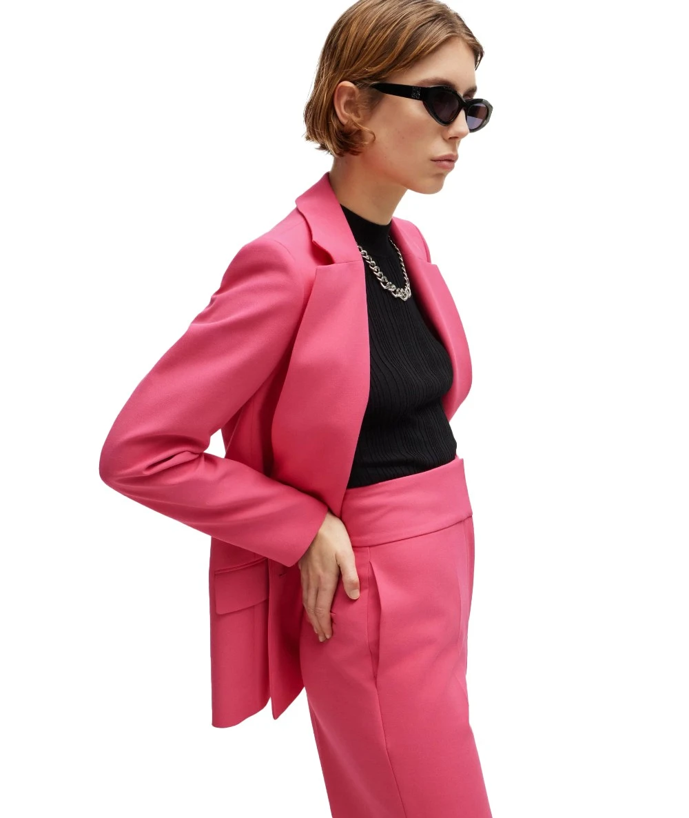 Relaxed-fit jacket with double-breasted closure 3