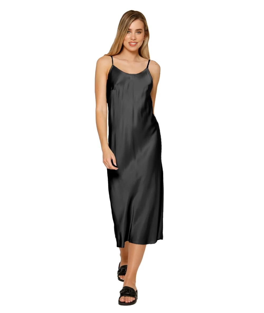 Lotus eaters Women's satin Maxi dress. 1