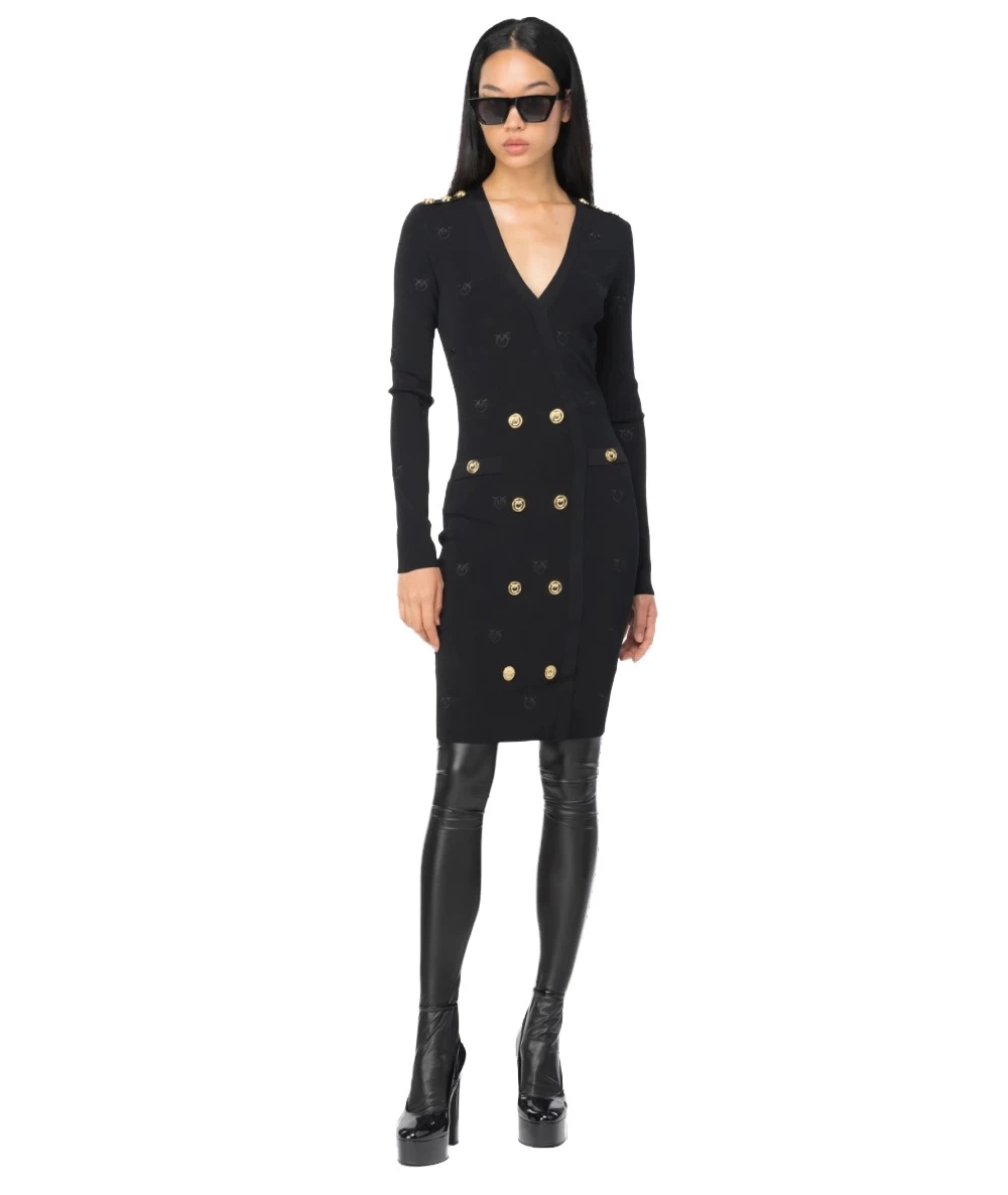 strapless open back dress Pinko Black Dress main image 1