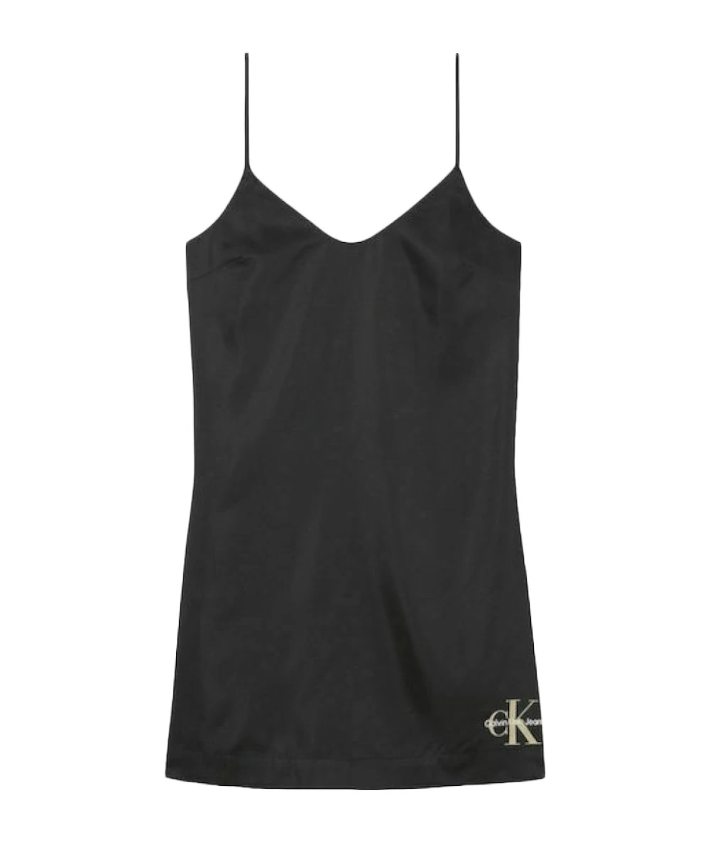 Calvin Klein Monogram Satin Slip Dress 4