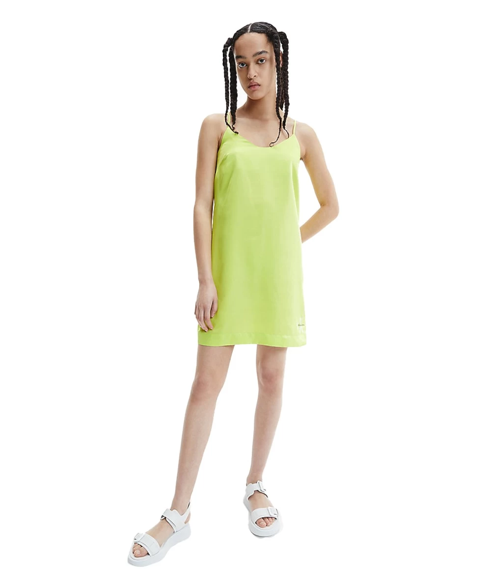 Calvin Klein Monogram Satin Slip Dress 1