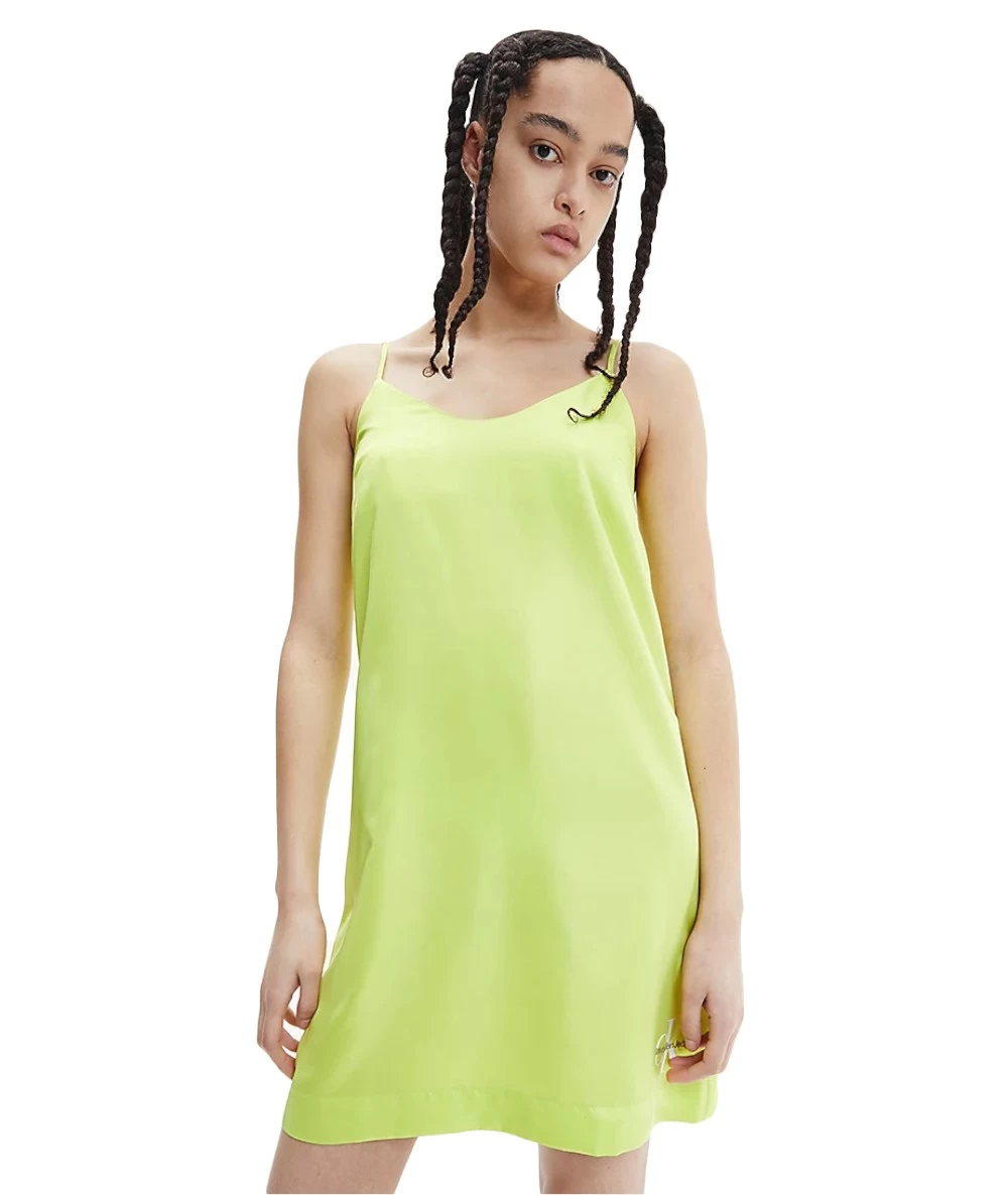 Calvin Klein Monogram Satin Slip Dress 4