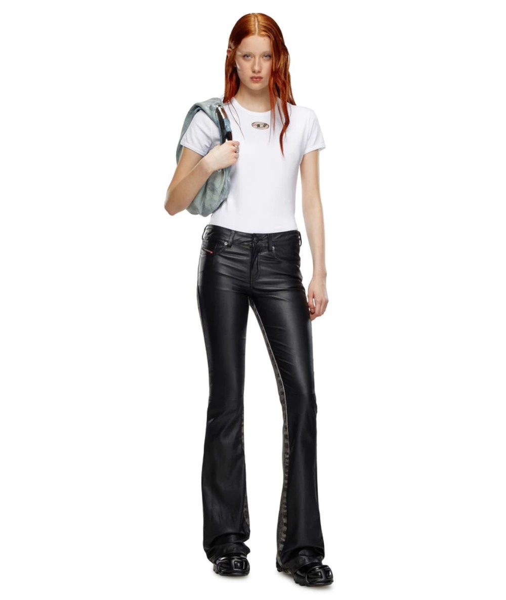 DIESEL γυναικείο t-shirt Με Μεταλλικό Λογότυπο ''Οβάλ D 2