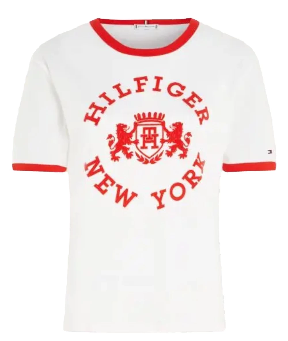 Tommy Hilfiger Γυναικείο κολεγιακό T-shirt με στάμπα 4