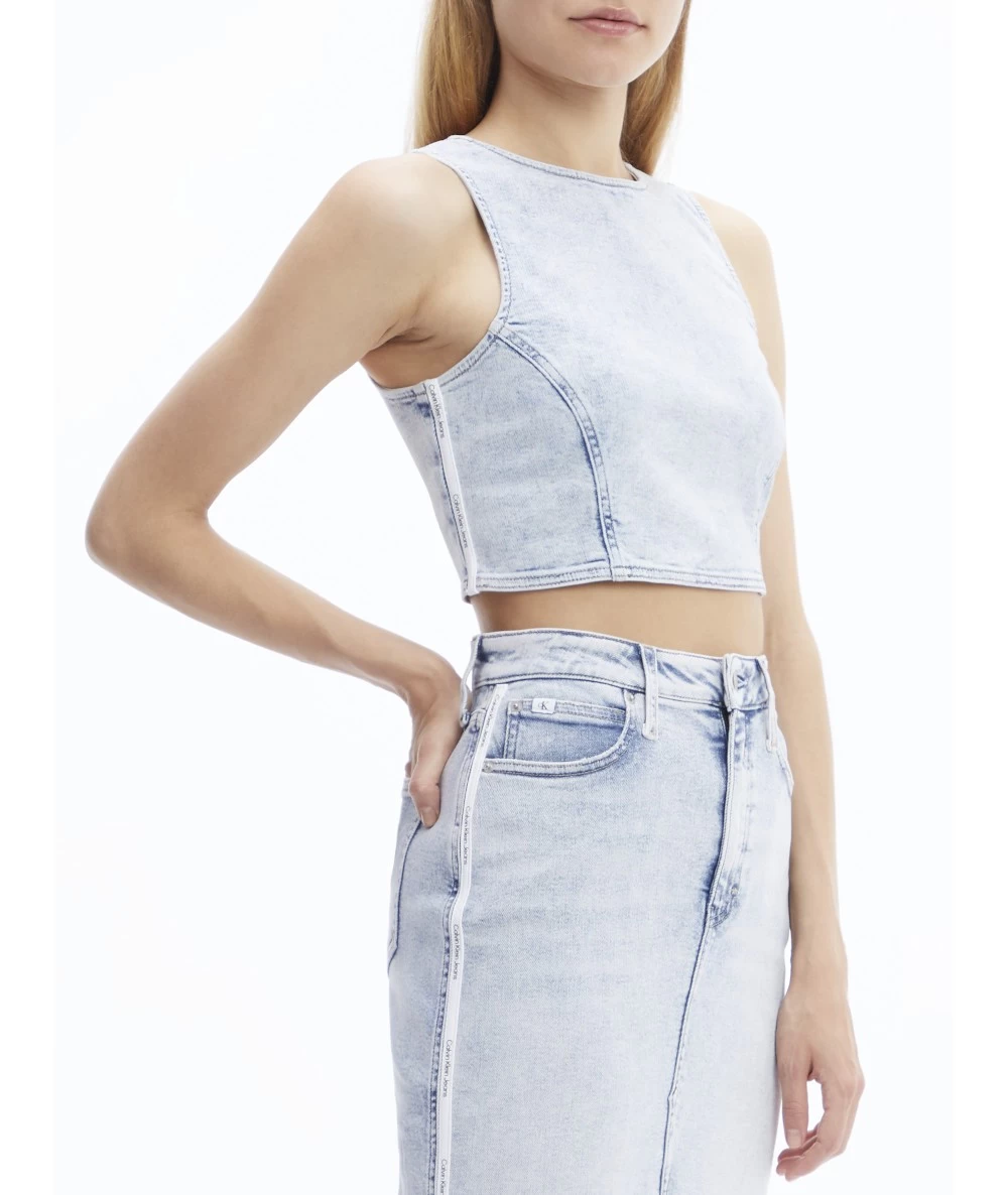 Calvin Klein Γυναικείο Αμάνικο Crop Top. 2