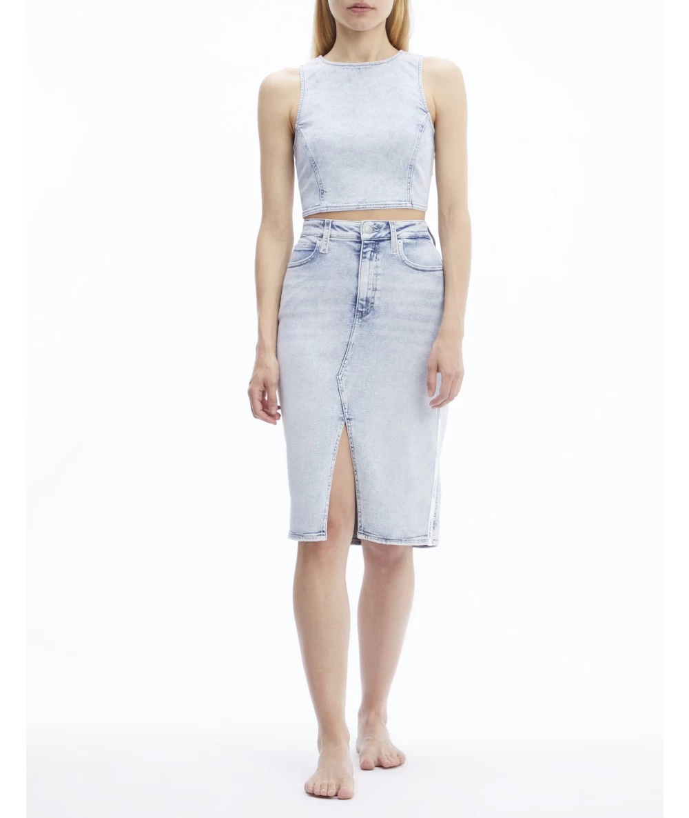 Calvin Klein Γυναικείο Αμάνικο Crop Top. 4