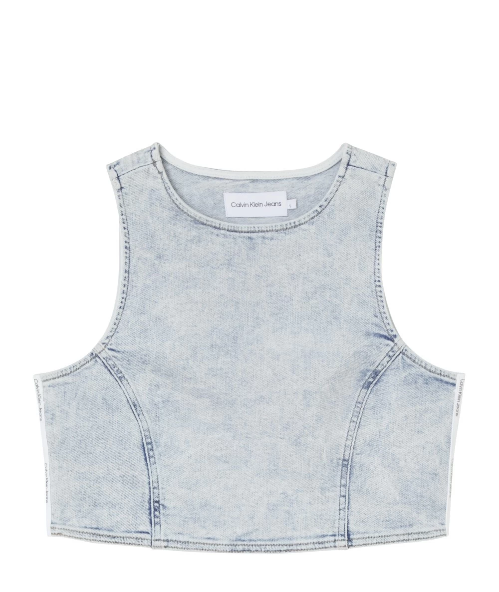 Calvin Klein Γυναικείο Αμάνικο Crop Top. 6