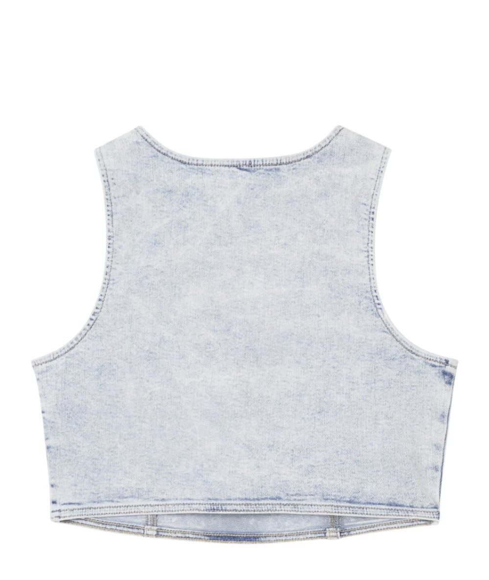 Calvin Klein Γυναικείο Αμάνικο Crop Top. 7