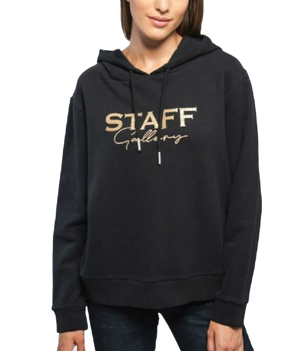 STAFF Γυναικείο φούτερ με κουκούλα. 1