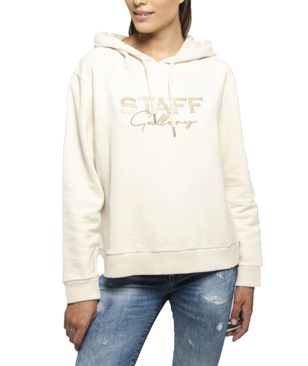 STAFF Γυναικείο φούτερ με κουκούλα. 1