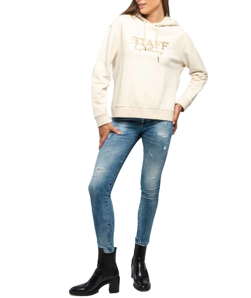 STAFF Γυναικείο φούτερ με κουκούλα. 4