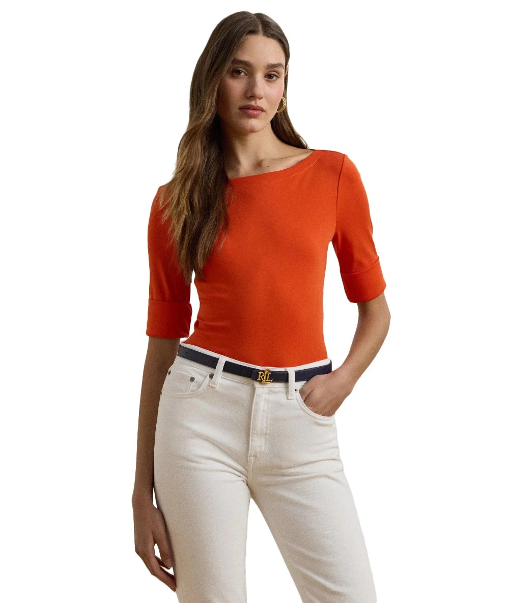 Ralph Lauren Women's 3/4 Sleeve Cotton Blouse 1