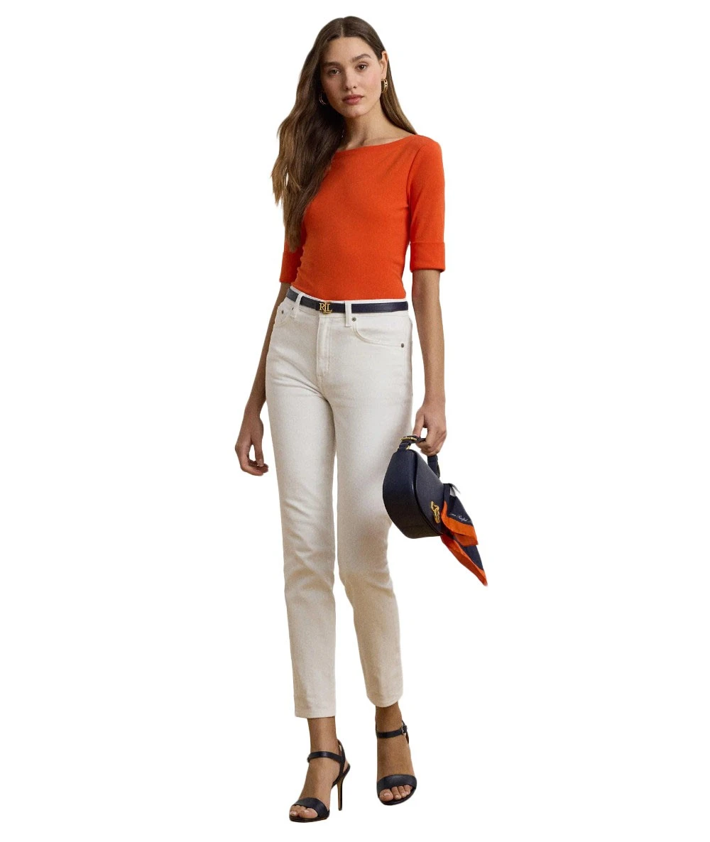 Ralph Lauren Women's 3/4 Sleeve Cotton Blouse 4