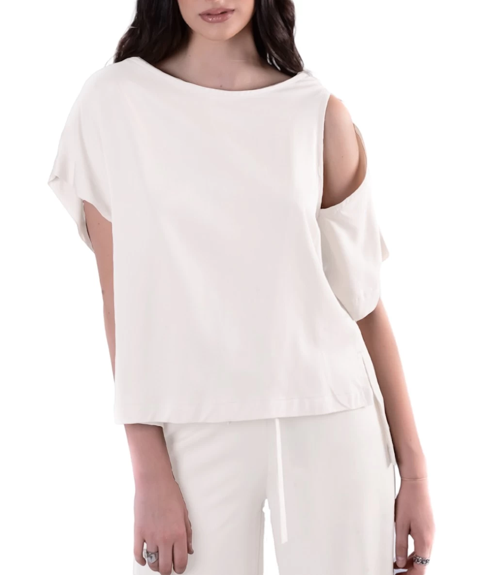 LOTUS EATERS One-Sleeve T-Shirt 1