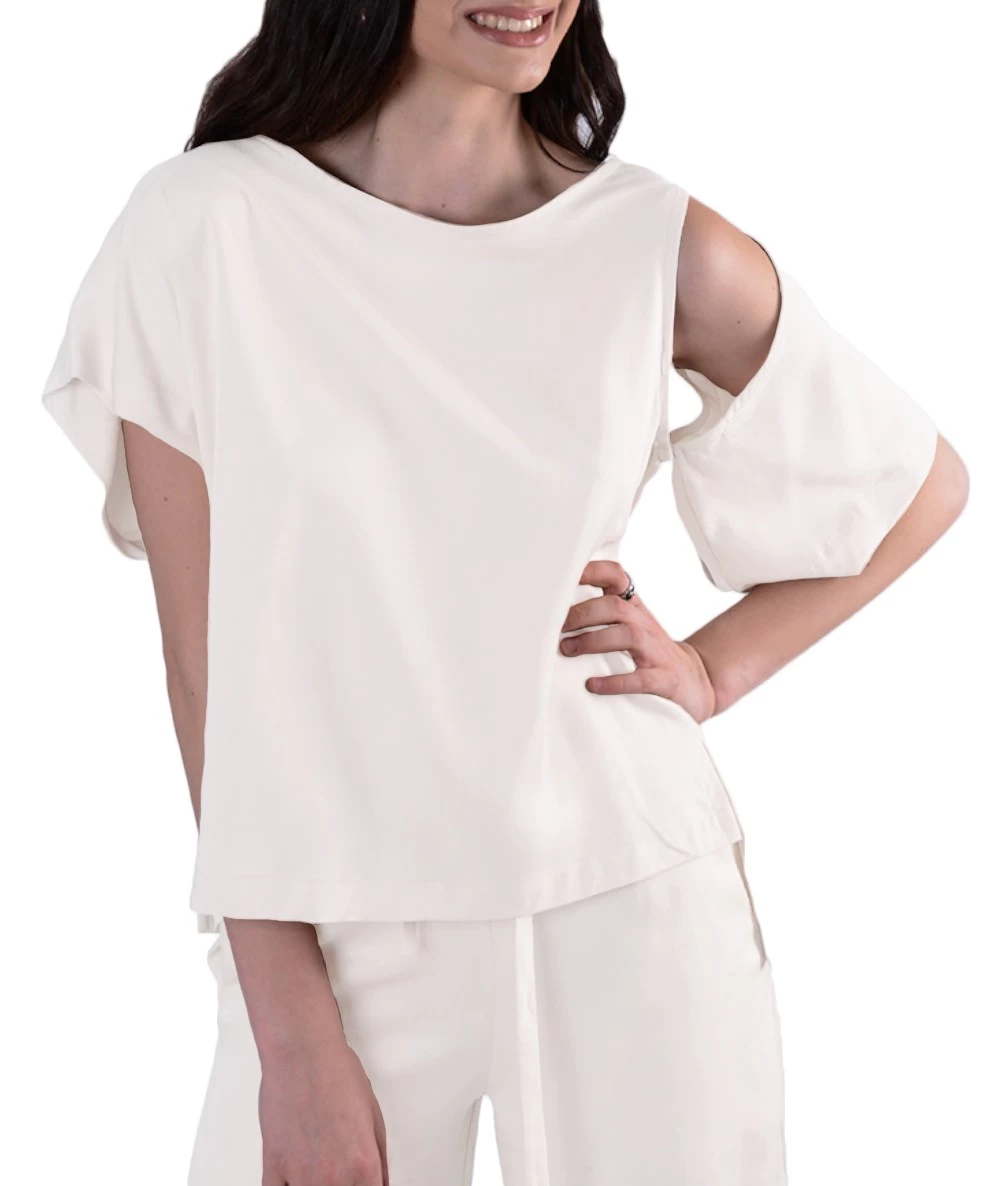 LOTUS EATERS One-Sleeve T-Shirt 2