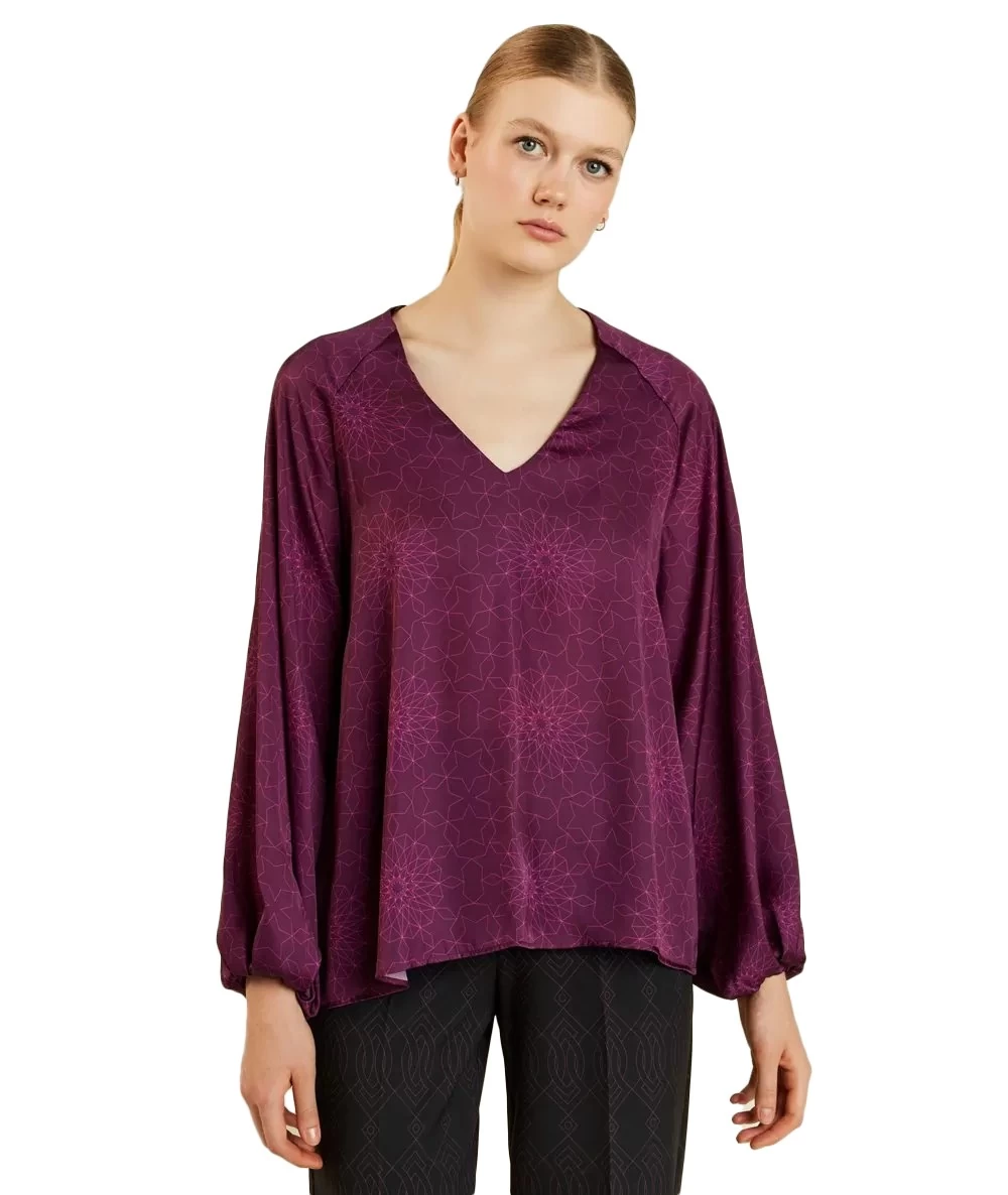 FOREL Γυναικεία Μπλούζα με γεωμετρικά σχέδια 1