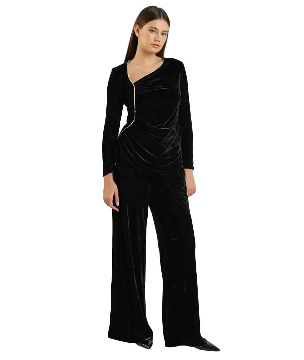 FOREL Women's Velvet Blouse 5