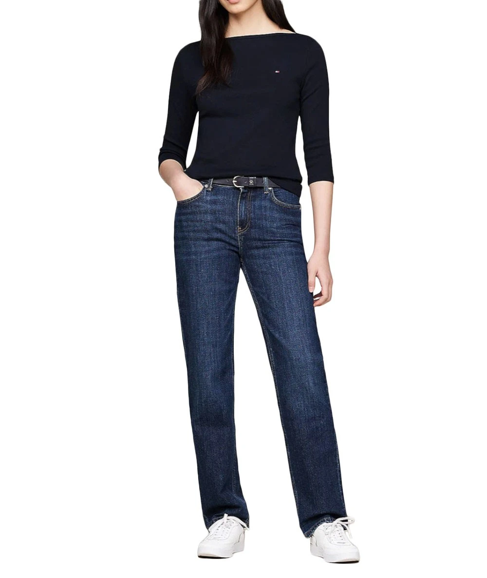 TOMMY HILFIGER Γυναικείο t-shirt Σε Στενή Γραμμή Με Μανίκι 3/4 2