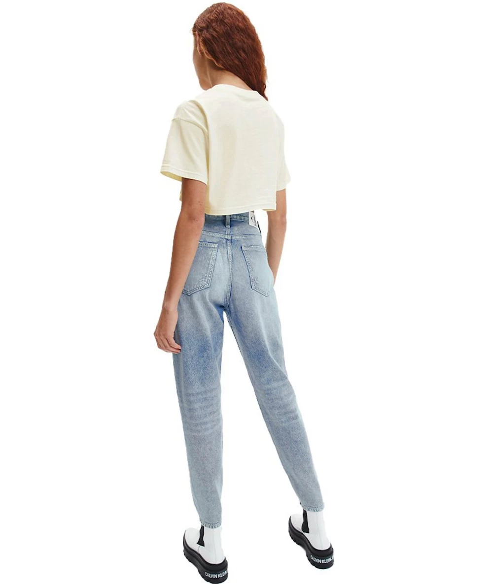 Women's Top Calvin Klein Two Tone Monogram Cropped Tee 2