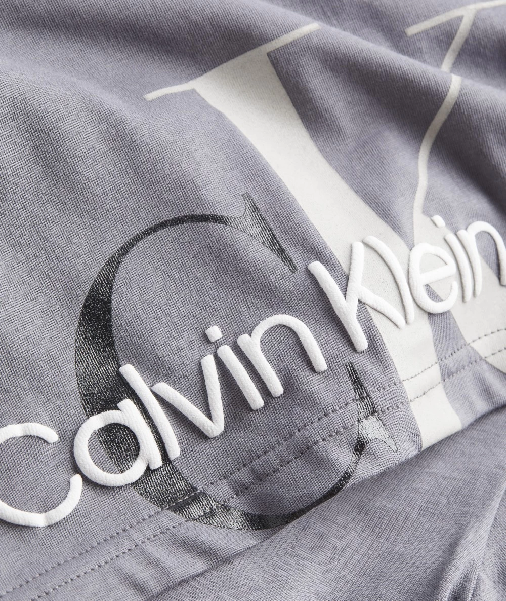 Women's Top Calvin Klein Two Tone Monogram Cropped Tee 4