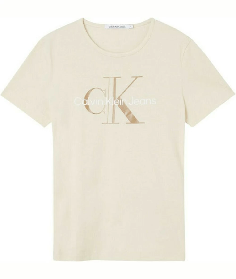 Calvin Klein Glossy Γυναικείο T-shirt με Στάμπα. 4
