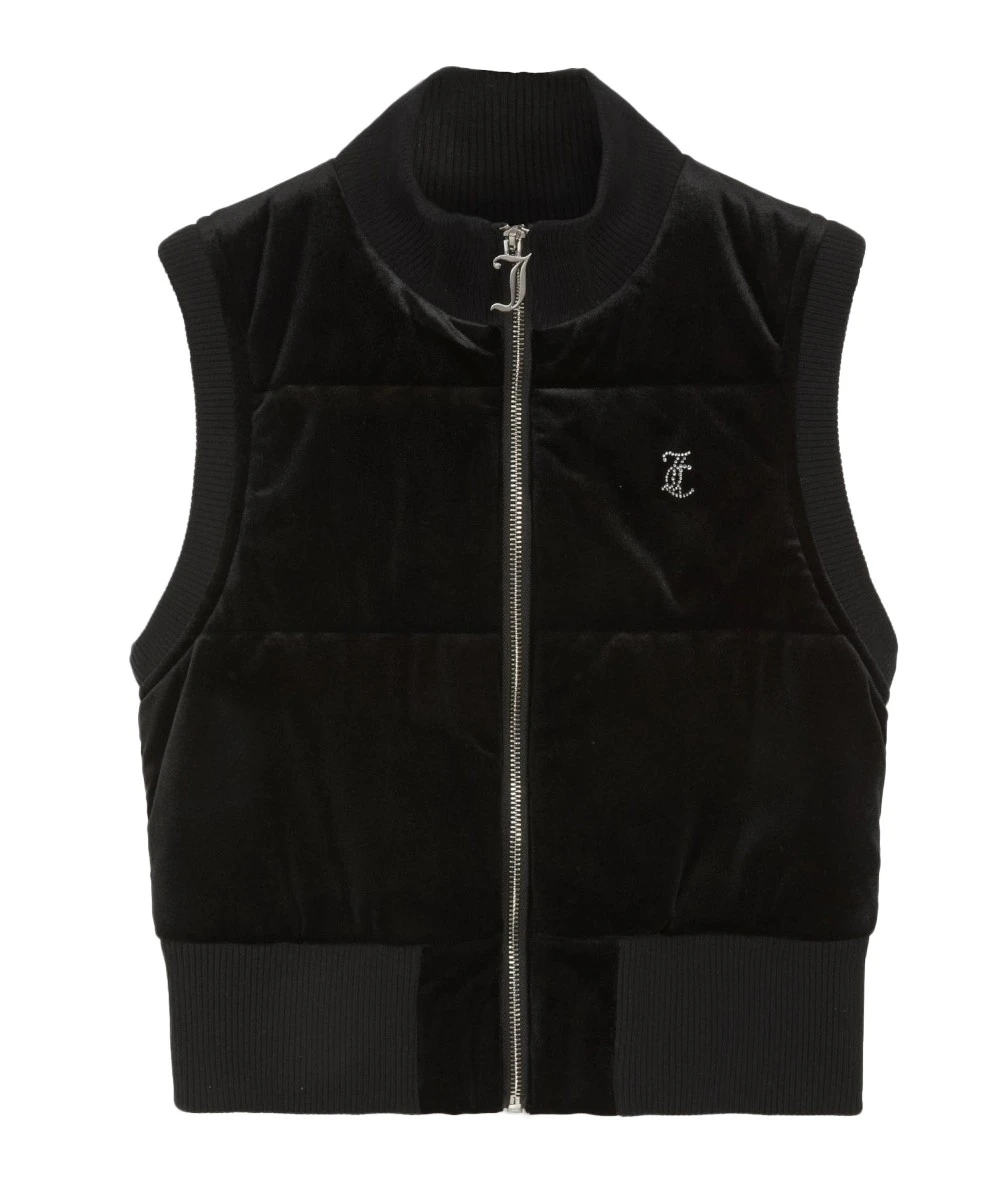 Juicy Couture Κοντό Γυναικείο Αμάνικο Μπουφάν 1