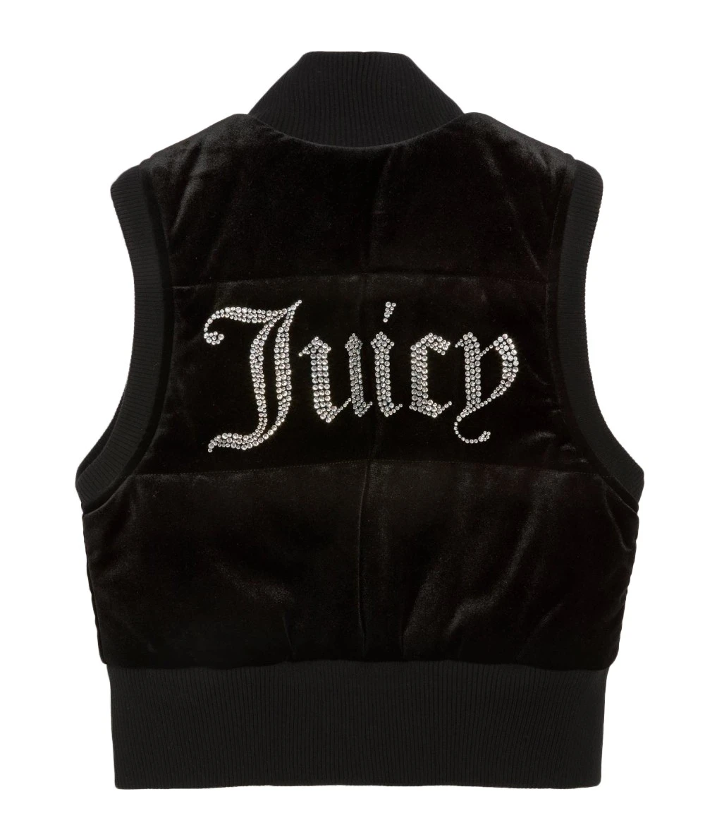 Juicy Couture Κοντό Γυναικείο Αμάνικο Μπουφάν 2
