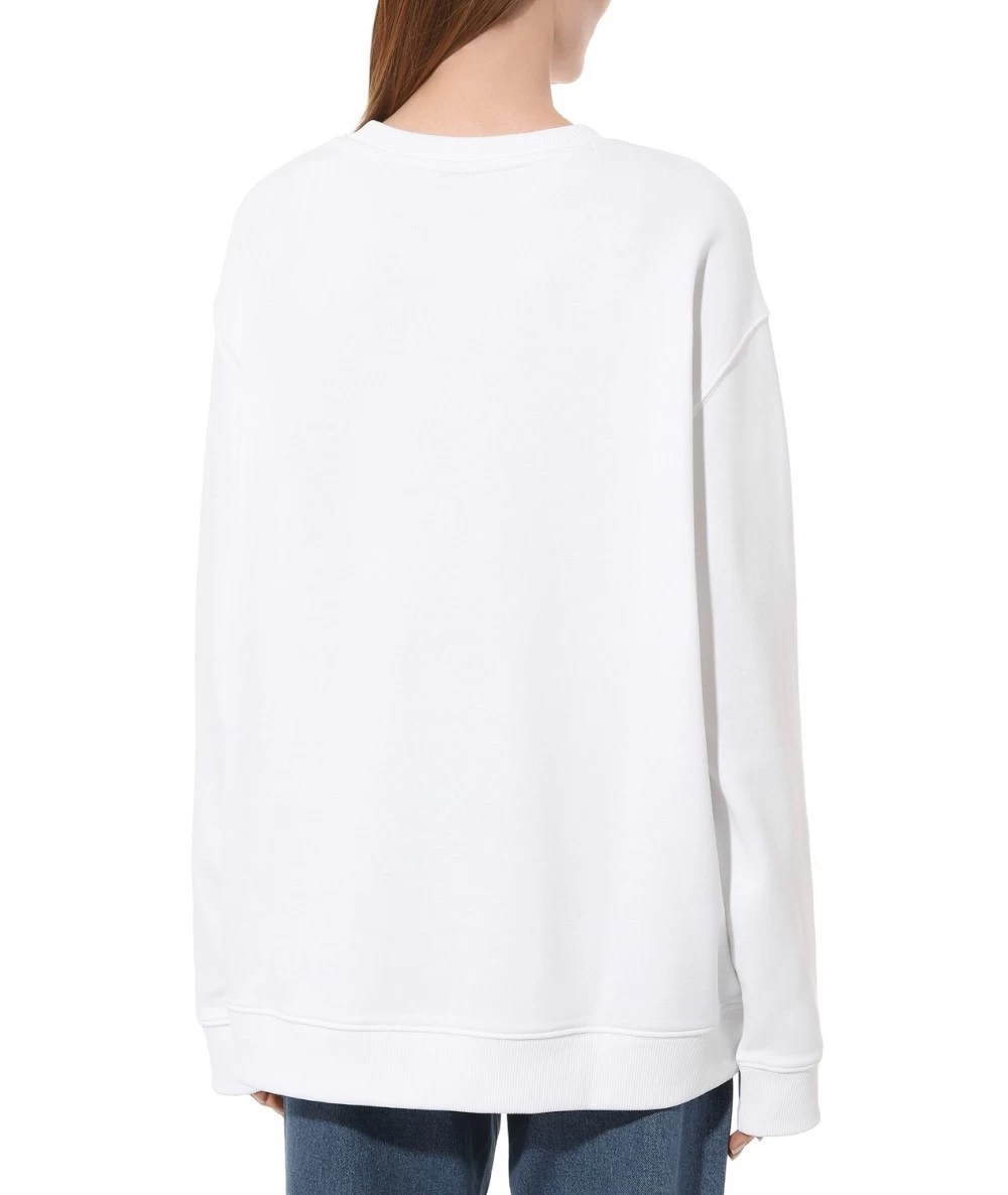 Hugo Women's Oversized-Fit Sweatshirt in French Terry with Logo Detail. 2