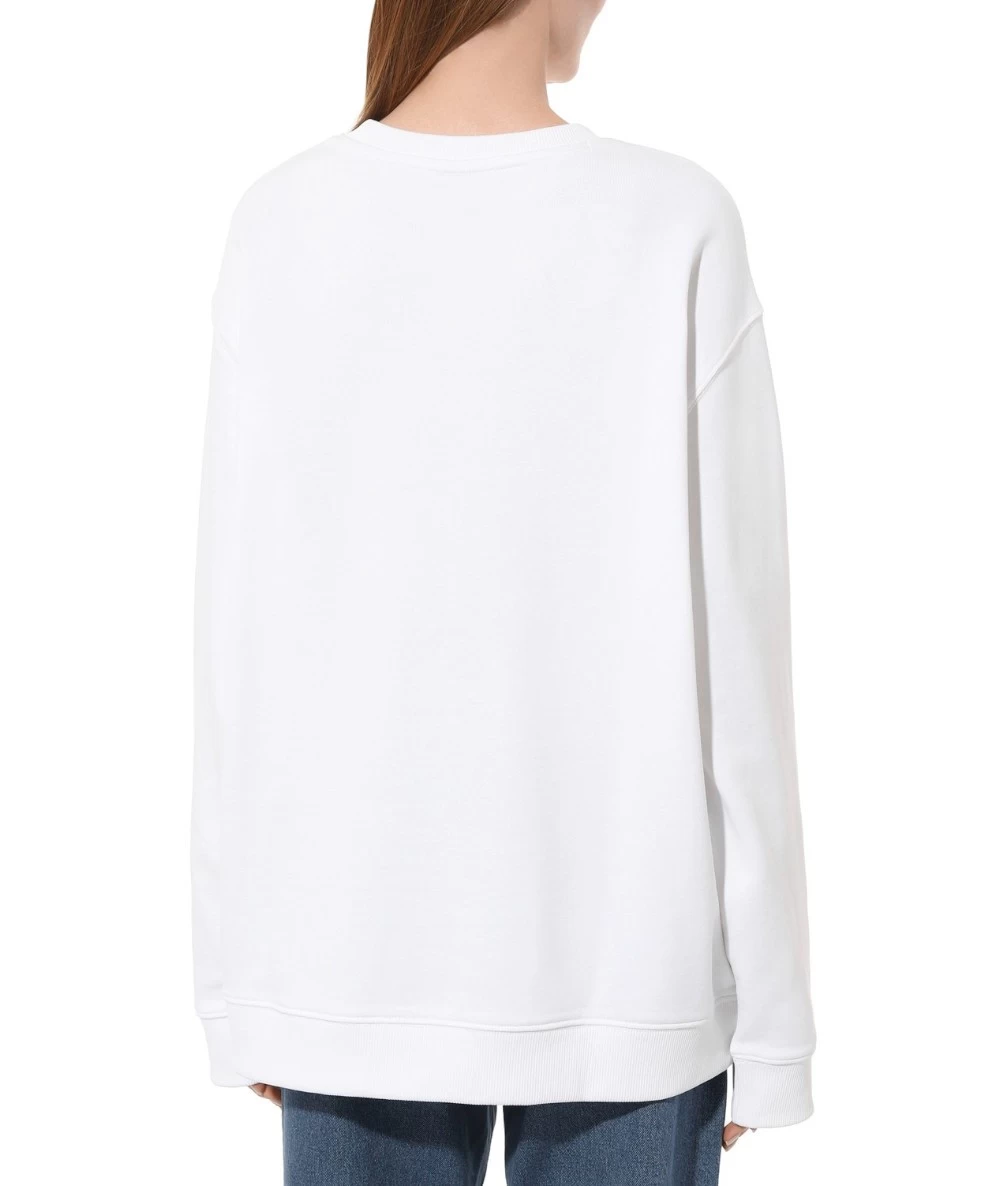 Hugo Women's Oversized-Fit Sweatshirt in French Terry with Logo Detail. 2