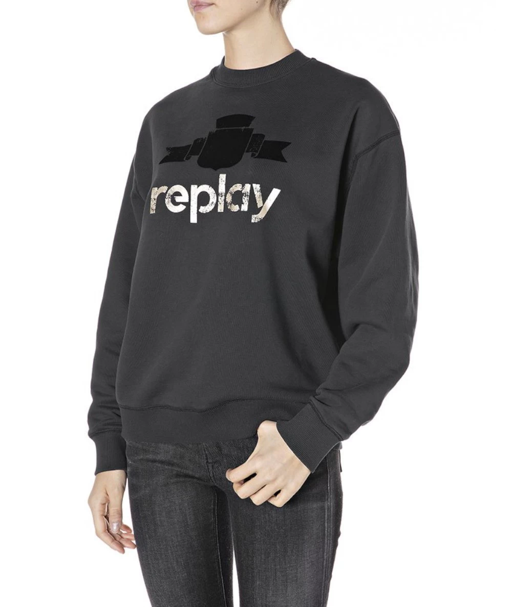 Replay Γυναικείο βαμβακερό Φούτερ. 1