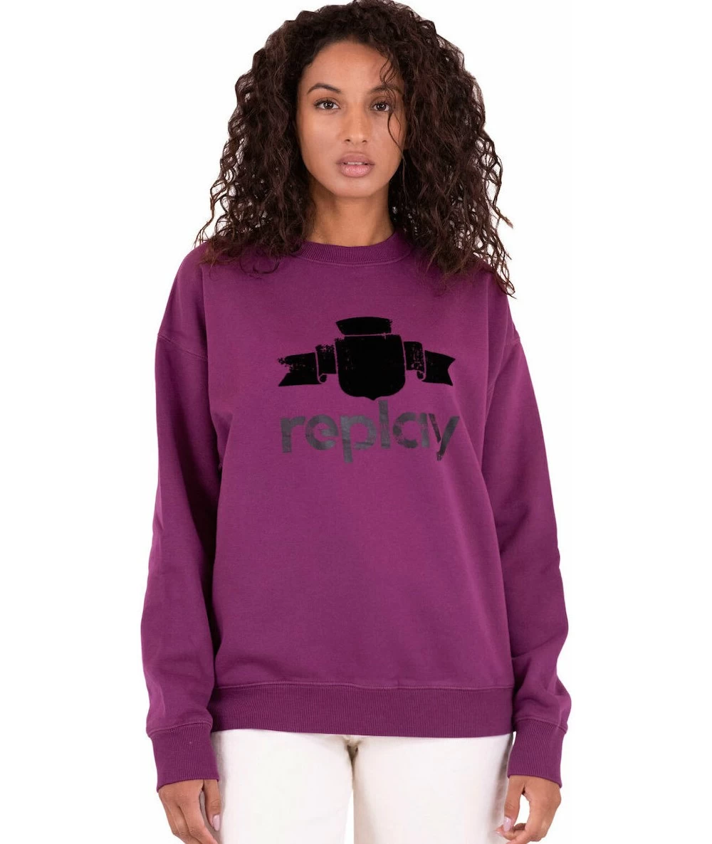 Replay Γυναικείο βαμβακερό Φούτερ. 1