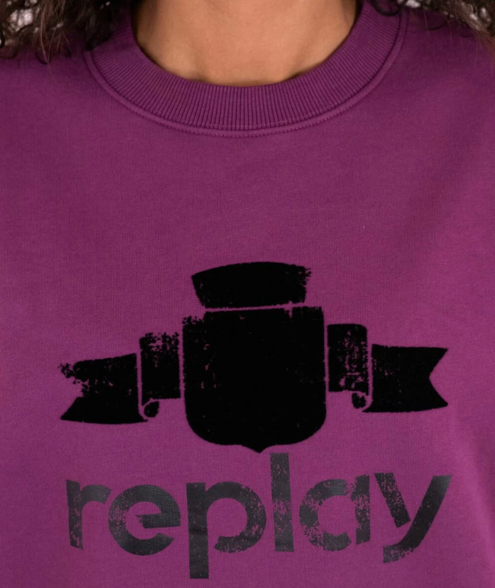 Replay Γυναικείο βαμβακερό Φούτερ. 4