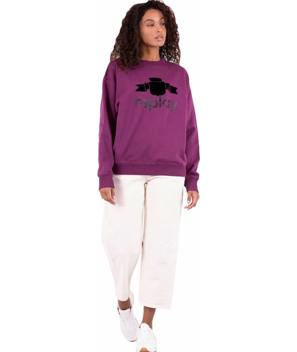 Replay Γυναικείο βαμβακερό Φούτερ. 6