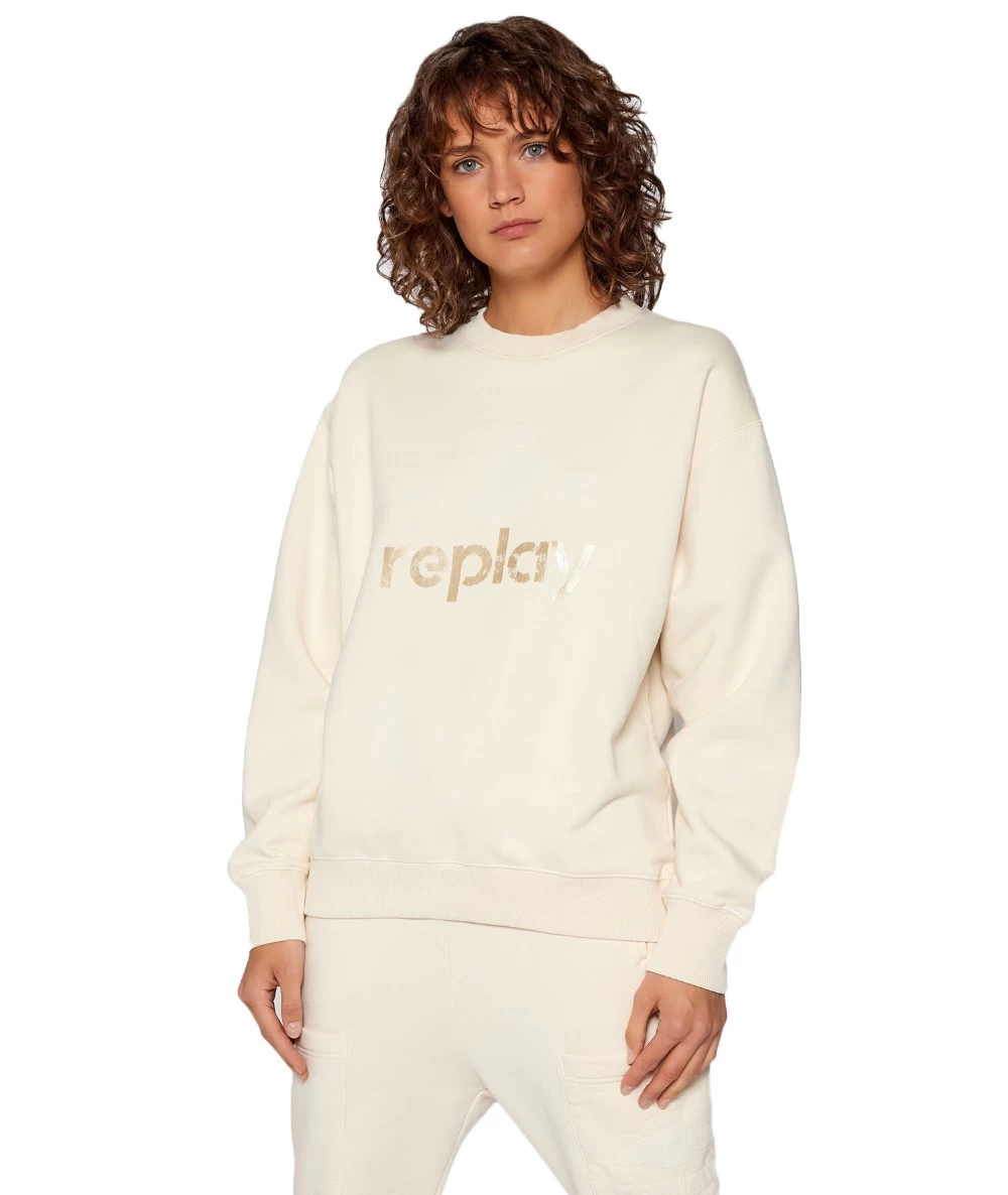Replay Γυναικείο βαμβακερό Φούτερ. 1