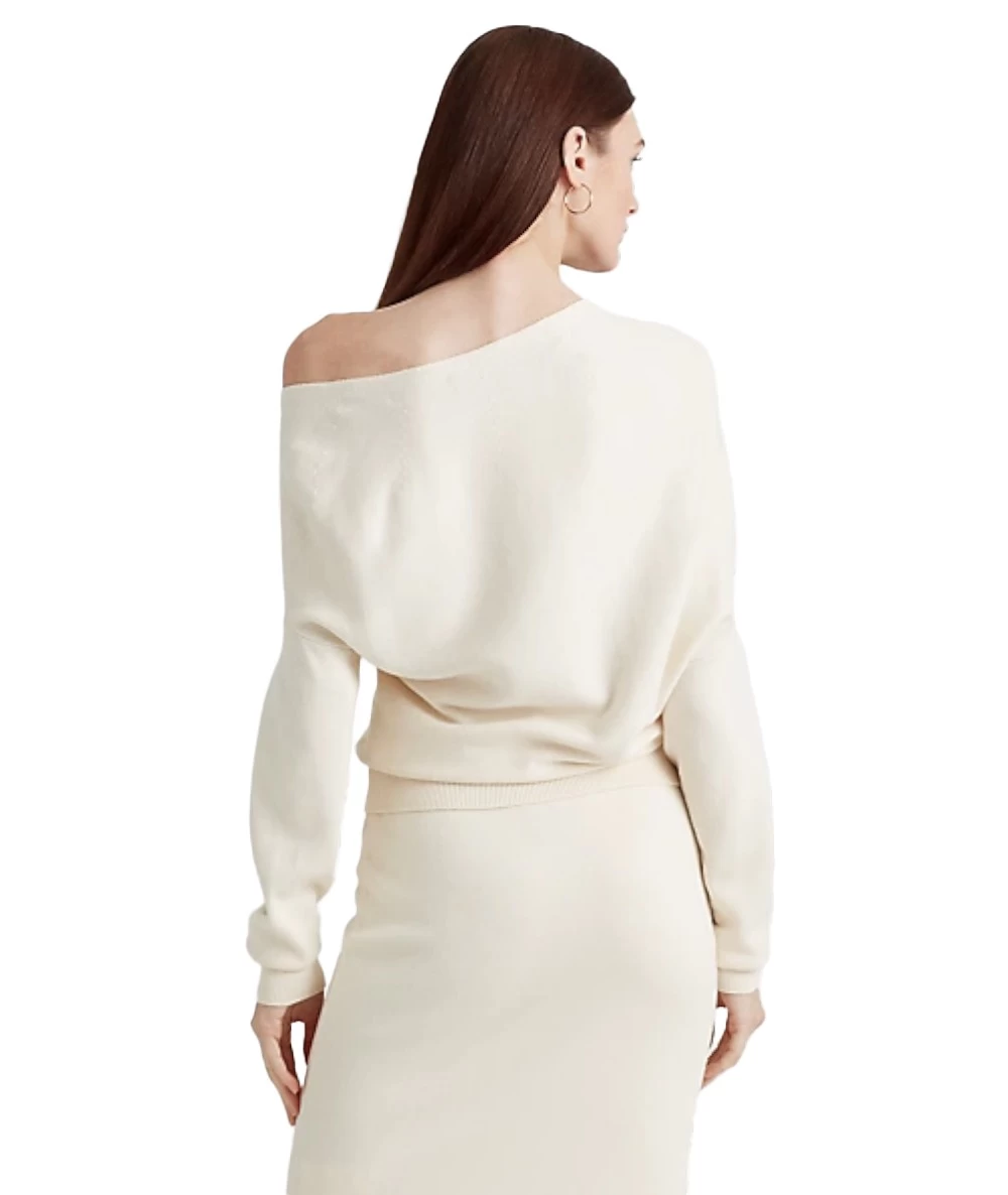Ralph Lauren Women's Cotton-Blend Surplice Jumper 5