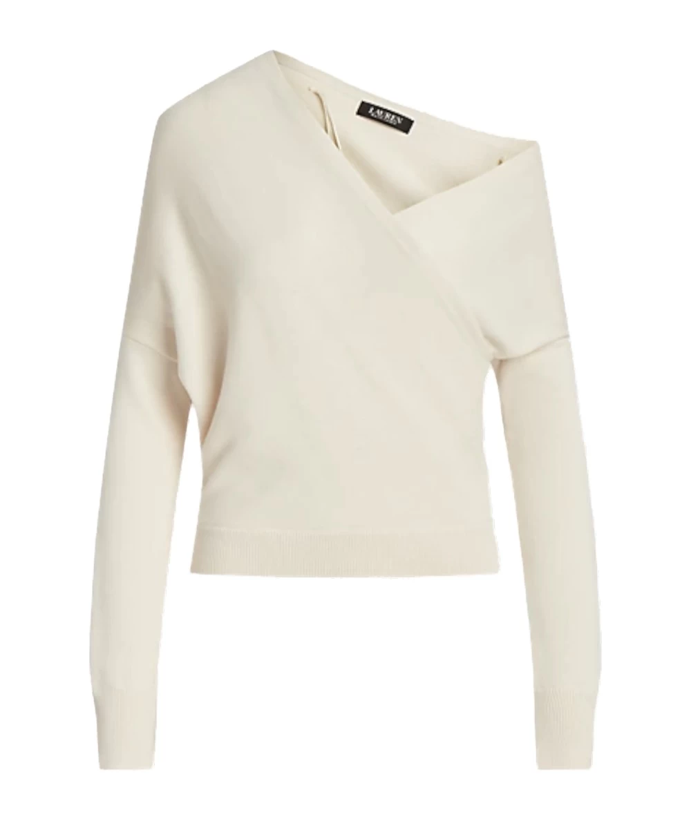 Ralph Lauren Women's Cotton-Blend Surplice Jumper 2